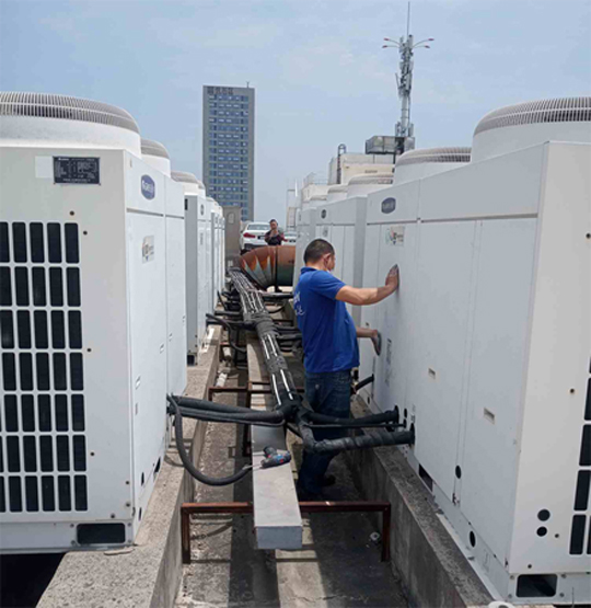 红山中央空调制热和不制冷系统维修方法